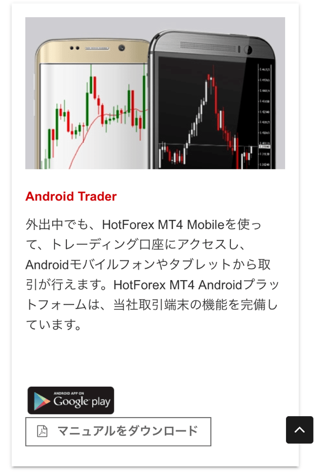 MT4 アンドロイドダウンロード